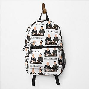 Mad men style Don Draper  and Roger Sterling  Backpack