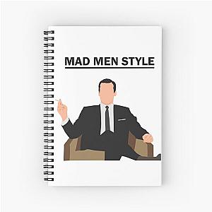 Mad men style Don Draper style Spiral Notebook