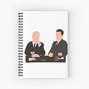 Mad men Don Draper  and Roger Sterling bar Spiral Notebook