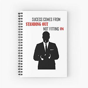 Mad men Don Draper Success comes from standing out Spiral Notebook