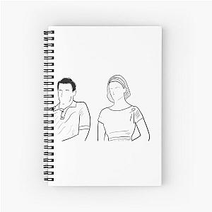 Mad Men Don and Betty Sketch Spiral Notebook