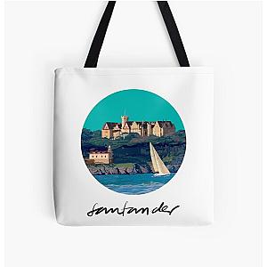 The Magdalena Palace, Santander, Green Fund All Over Print Tote Bag