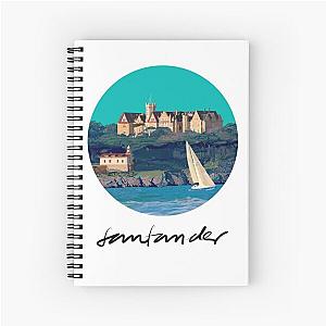 The Magdalena Palace, Santander, Green Fund Spiral Notebook