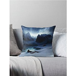 Magdalena Bay by François-Auguste Biard - Old Masters Prints Throw Pillow