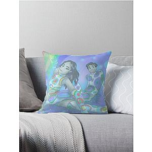 Magdalena Bay Trippy Anime Album Cover Throw Pillow