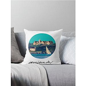 The Magdalena Palace, Santander, Green Fund Throw Pillow