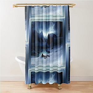 Magdalena Bay by François-Auguste Biard - Old Masters Prints Shower Curtain