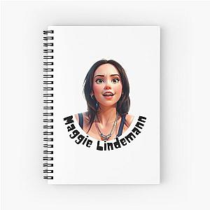 maggie lindemann cartoon style Spiral Notebook