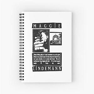 Maggie Graphic Funny Merch Lindemann Print Spiral Notebook