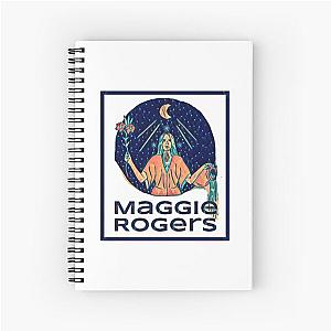 Maggie Rogers Art - Heard It In A Past Life - Moon Witch Rocker Spiral Notebook