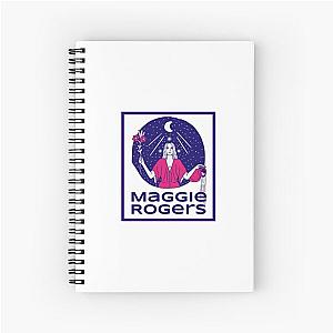 Maggie Rogers Art - Heard It In A Past Life - Moon Witch Rocker Spiral Notebook