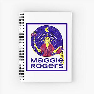 Maggie Rogers Art Pop - Heard It In A Past Life - Moon Witch Rocker Spiral Notebook