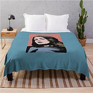 maggie rogers style pop art Throw Blanket