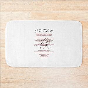 Maggie Rogers Merch Don't Forget Me Lyric Bath Mat