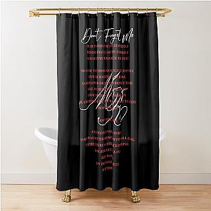 Maggie Rogers Merch Don't Forget Me Lyric Shower Curtain