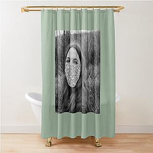 Maggie Rogers says wear a mask! Shower Curtain