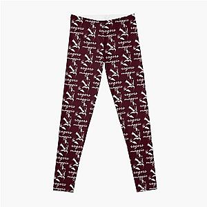 Maggie Rogers - White Stencil - Script Font Leggings