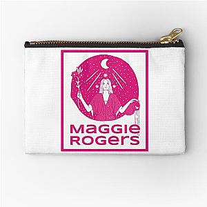 Maggie Rogers Art Pink - Heard It In A Past Life - Moon Witch Rocker Zipper Pouch