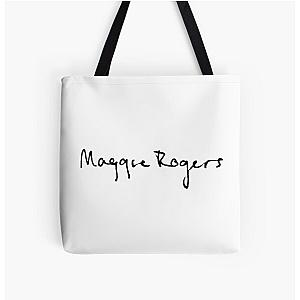 Maggie Rogers script All Over Print Tote Bag