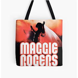 Maggie Rogers Orange All Over Print Tote Bag