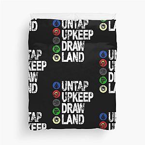 MTG Magic Phases - Untap Upkeep Draw Land Duvet Cover