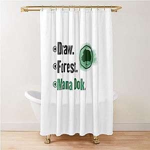 MTG Forest - Magic the Gathering Shower Curtain