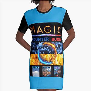 Magic Counter Burn Graphic T-Shirt Dress