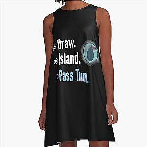 MTG Island - Magic the Gathering - Blue A-Line Dress