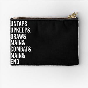 Magic the Gathering game phases Zipper Pouch