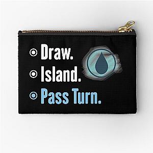 MTG Island - Magic the Gathering - Blue Zipper Pouch