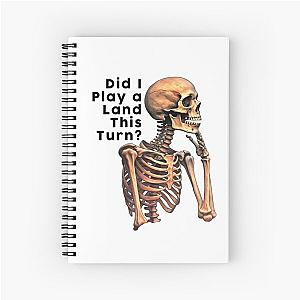 Magic The Gathering Did I Play a Land This Turn? Sticker Spiral Notebook