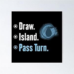 MTG Island - Magic the Gathering - Blue Poster