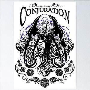 Conjuration - RPG Magic School Series : Black Poster