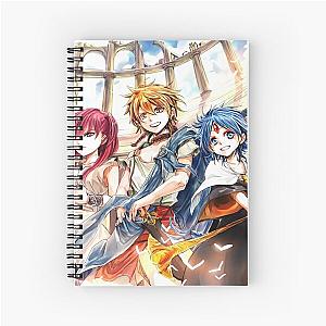 Magi - Alibaba, Morgiana, Aladdin, Hakuryuu Spiral Notebook