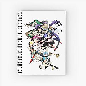 Magi: The Labyrinth of Magic Character Mashup Anime  Spiral Notebook