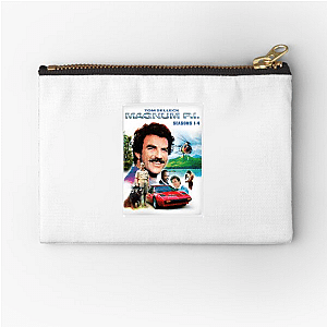 Retro Crime Drama Magnum Pi Zipper Pouches
