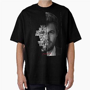 Black and Magnus Carlsen Oversized T-Shirt