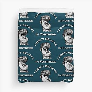I don't believe in  Magnus Carlsen  Chess Duvet Cover