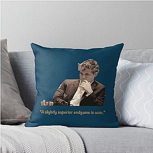 Magnus Carlsen Chess Throw Pillow