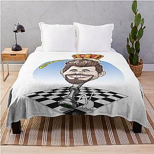 Caricatura Magnus Carlsen by Squiz Throw Blanket