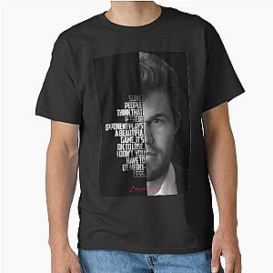 Black and white Magnus Carlsen classic T-Shirt