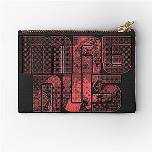 Pixelated Typography of Magnus Carlsen Zipper