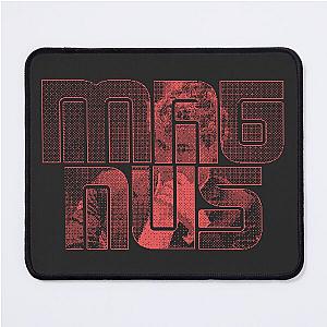 Pixelated Typography Magnus Carlsen Mouse Pad
