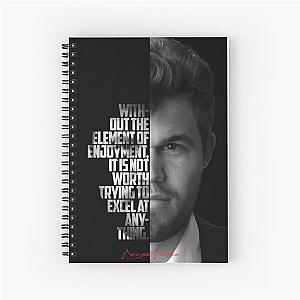 Black and white Magnus Carlsen Notebook