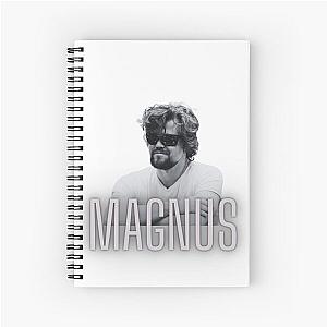 Poker face Magnus Carlsen Spiral Notebook