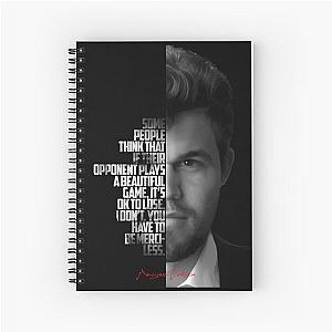 Magnus Carlsen and Spiral Notebook