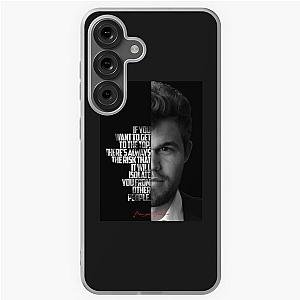 Black and White Magnus Carlsen Quote for Samsung Galaxy Soft Case