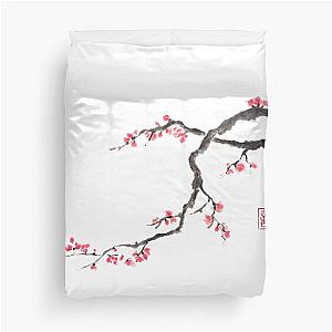 Blushing maid sumi painting Duvet Cover