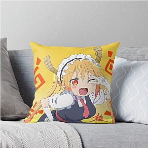 Dragon Maid Peace Sign Throw Pillow