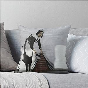 Banksy Throw Pillow